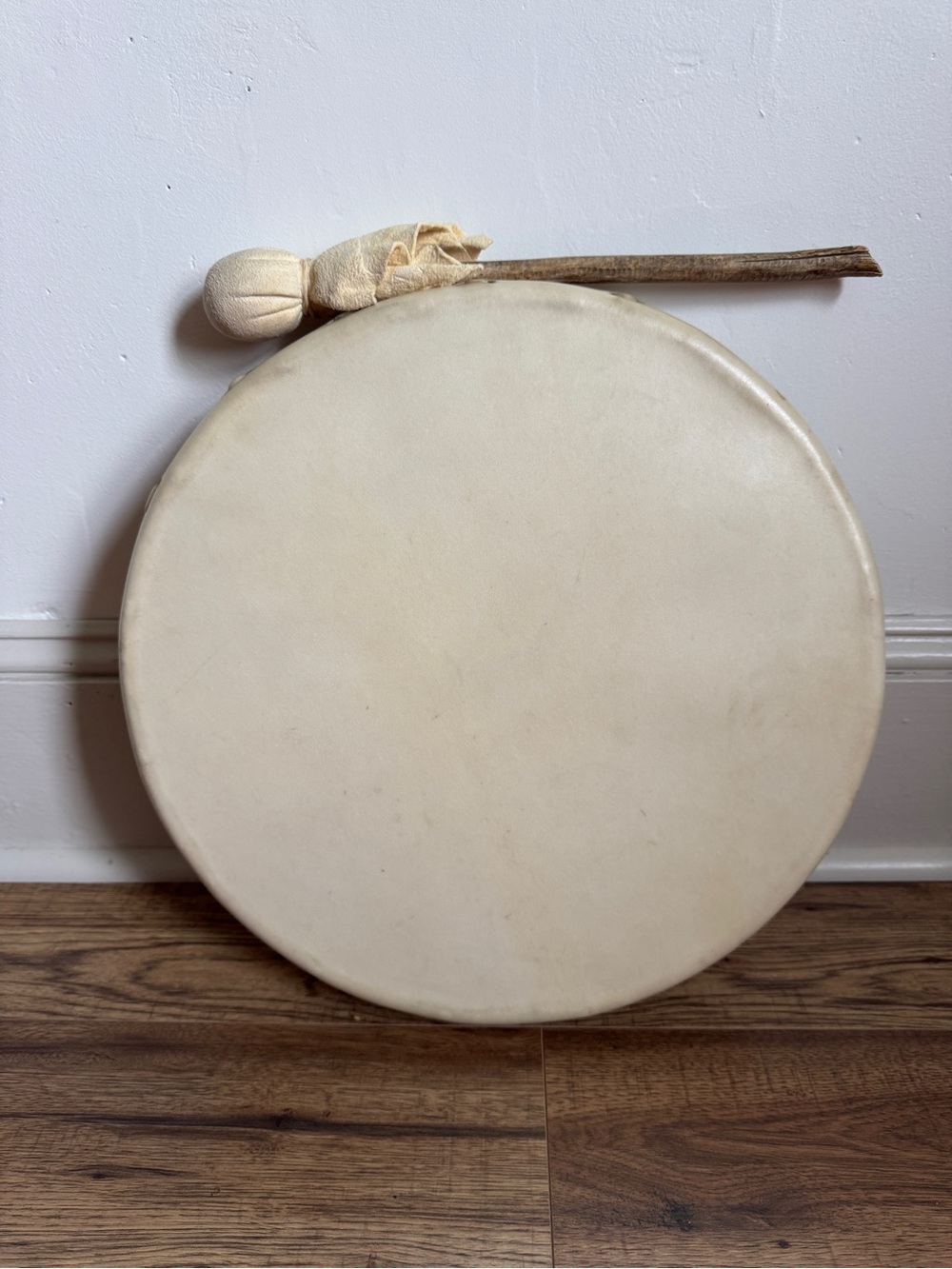 Hide Hand Drum & Drum Stick